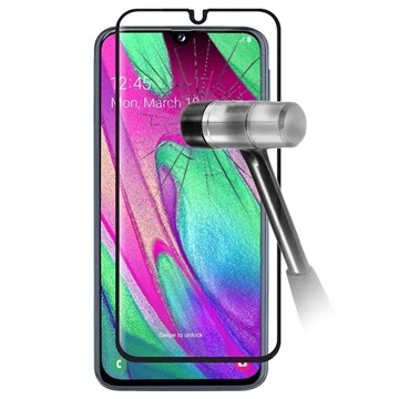 Protector de Pantalla de Cristal Templado 9D para Samsung Galaxy A40 - Negro