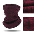 A01-WB Invierno al aire libre Ciclismo Mascarilla Esquí Bufanda Cuello Fleece Warm Neck Gaiter - Vino Rojo