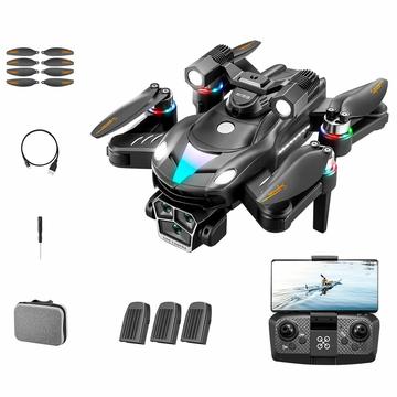A168 Dron RC sin escobillas con doble cámara 8K y flujo óptico - Negro
