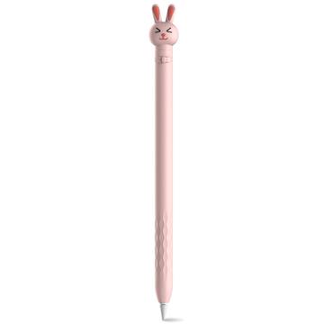 AHASTYLE PT129-1 para Apple Pencil 1ª Generación Stylus Pen Silikone Funda - Pink Rabbit