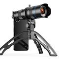 APEXEL HD Metal 20-40x Zoom Telescopio Teleobjetivo Monocular Teléfono Cámara Lente para iPhone Samsung Huawei
