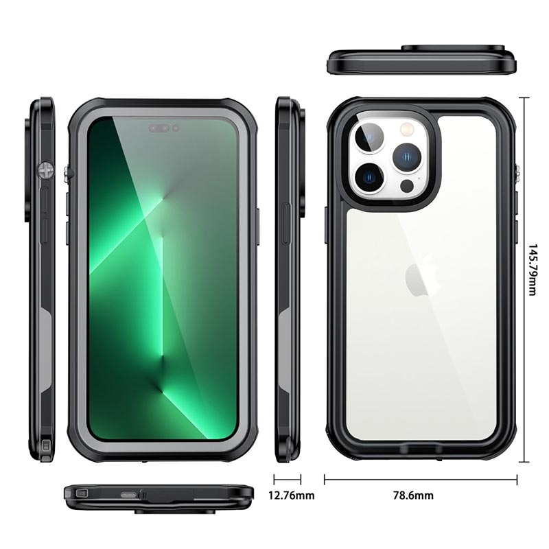  Zimu Joy Funda impermeable para iPhone 14 Pro, a prueba de  caídas, a prueba de golpes, IP68, con protector de pantalla integrado,  carcasa resistente y resistente para iPhone 14 Pro de