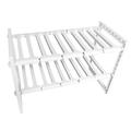 Estante regulable de cocina para fregadero - Blanco