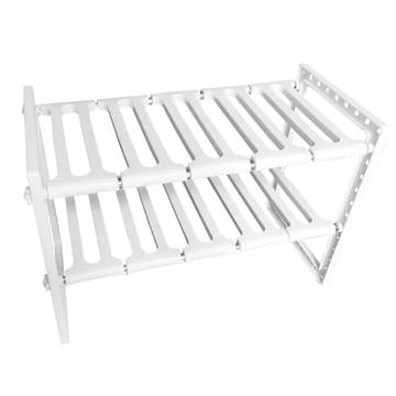 Estante regulable de cocina para fregadero - Blanco