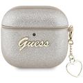 Estuche AirPods 4 Guess Metallic Script Charm - Oro