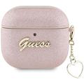 Estuche AirPods 4 Guess Metallic Script Charm - Rosa