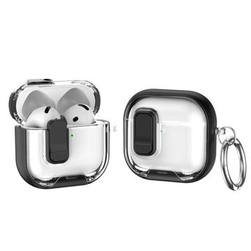 AirPods 4 Estuche híbrido protector con cierre y gancho