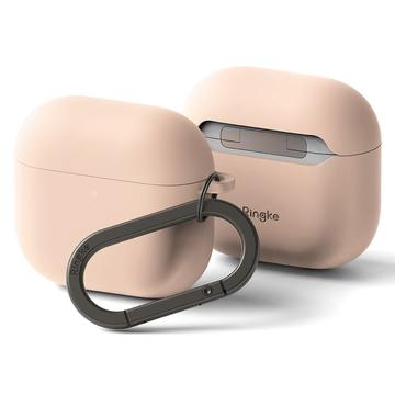 AirPods 4 Funda de silicona Ringke - Protección a prueba de golpes - Arena rosa