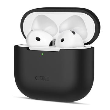 Funda de silicona AirPods 4 Tech-Protect - Negro