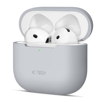 Funda de silicona AirPods 4 Tech-Protect - Gris crayón