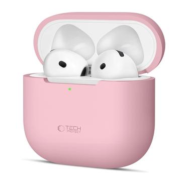 Funda de silicona AirPods 4 Tech-Protect - Rosa empolvado