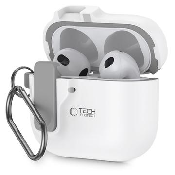 Estuche AirPods 4 Tech-Protect Slim Hook - Blanco