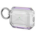 AirPods Pro 3 Estuche protector de TPU blando de dos colores - Morado / Transparente