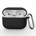 Carcasa de Silicona con Mosquetón para AirPods Pro 3 - Negro