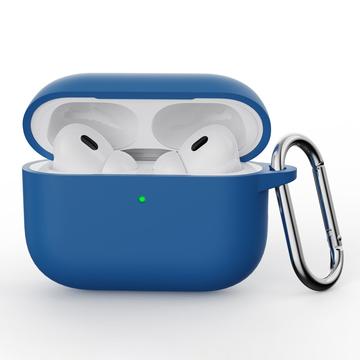 Carcasa de Silicona con Mosquetón para AirPods Pro 3 - Azul Oscuro