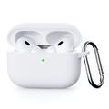 Carcasa de Silicona con Mosquetón para AirPods Pro 3 - Blanco
