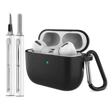 AirPods Pro 3 Estuche de silicona con mosquetón y bolígrafo de limpieza