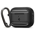 Funda de TPU Spigen Rugged Armor para AirPods Pro 3 - Negro
