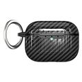 Carcasa de TPU con Mosquetón para AirPods Pro 3 - Fibra de Carbono - Negro