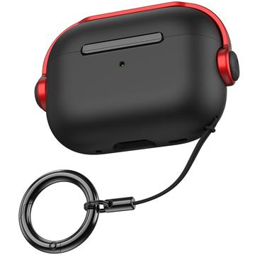 Funda híbrida AirPods Pro/AirPods Pro 2 AhaStyle WG109 - Rojo / Negro