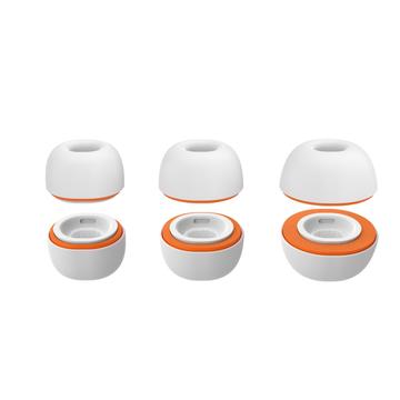 Auriculares de repuesto AirPods Pro/Pro 2 AhaStyle WG181 - 3 pares - Blanco / Naranja
