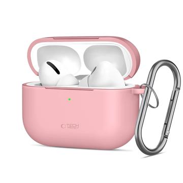 Airpods Pro 3 Tech-Protect Estuche con gancho de silicona - Rosa empolvado