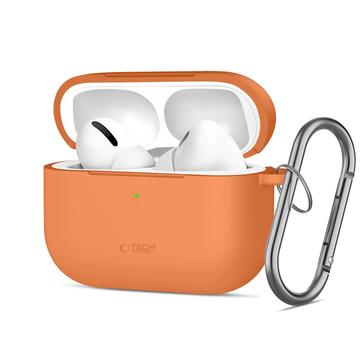 Airpods Pro 3 Tech-Protect Estuche con gancho de silicona - Naranja cósmica