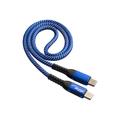 Akyga Cable USB-C 100W, 0,5m - USB-C/USB-C - Azul