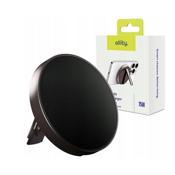 Cargador inalámbrico Allity AWC-210 2 en 1 de 15W - Grafito