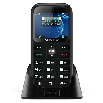 Teléfono para Séniores Allview D3 con SOS - 3G, Dual SIM - Negro