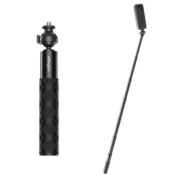 Amagisn Sports Camera Selfie Stick con cabeza esférica y tornillo de 1/4" para DJI, GoPro, Insta360 - 70cm