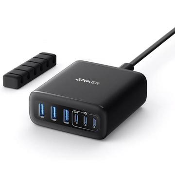 Cargador de sobremesa Anker 112W - 3x USB-A, 3x USB-C - Negro