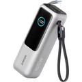 Anker 25000mAh Power Bank 165W con 2 cables USB-C integrados - Plata