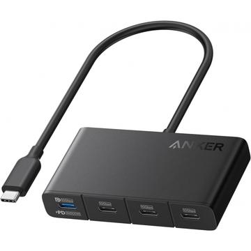 Hub USB-C 4 en 1 Anker - 10Gbps de datos, 100W de potencia, salida 4K