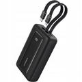 Anker PowerCore 10000mAh Power Bank con cables USB-C y Lightning integrados - 30W - Negro