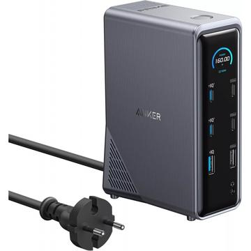 Base de conexión USB-C Anker Prime 737 14 en 1 - Negra