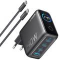 Cargador de sobremesa Anker Zolo 140W GaN con cable USB-C - Negro