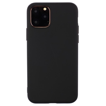 Carcasa de TPU Anti-Huellas Dactilares Mate para iPhone 15 Pro Max - Negro