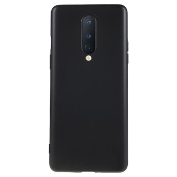 Carcasa de TPU Anti-Huellas Dactilares Mate para OnePlus 8 - Negro