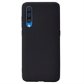 Carcasa de TPU Anti-Huellas Dactilares Mate para Samsung Galaxy A50 - Negro