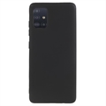 Carcasa de TPU Anti-Huellas Dactilares Mate para Samsung Galaxy A51 - Negro