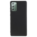 Carcasa de TPU Anti-Huellas Dactilares Mate para Samsung Galaxy Note20 - Negro