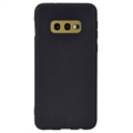 Carcasa de TPU Anti-Huellas Dactilares Mate para Samsung Galaxy S10e - Negro