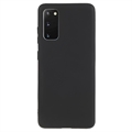 Carcasa de TPU Anti-Huellas Dactilares Mate para Samsung Galaxy S20 - Negro