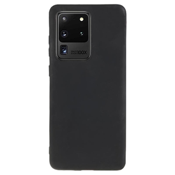 Carcasa de TPU Anti-Huellas Dactilares Mate para Samsung Galaxy S20 Ultra - Negro