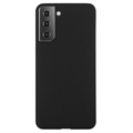 Carcasa de TPU Anti-Huellas Dactilares Mate para Samsung Galaxy S21 5G - Negro