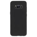 Carcasa de TPU Anti-Huellas Dactilares Mate para Samsung Galaxy S8 - Negro