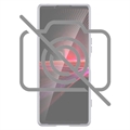 Carcasa de TPU Anti-Huellas Dactilares Mate para Sony Xperia 1 IV - Negro