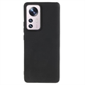 Carcasa de TPU Anti-Huellas Dactilares Mate para Xiaomi 12 Pro - Negro