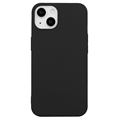 Carcasa de TPU Anti-Huellas Dactilares Mate para iPhone 14 Plus - Negro